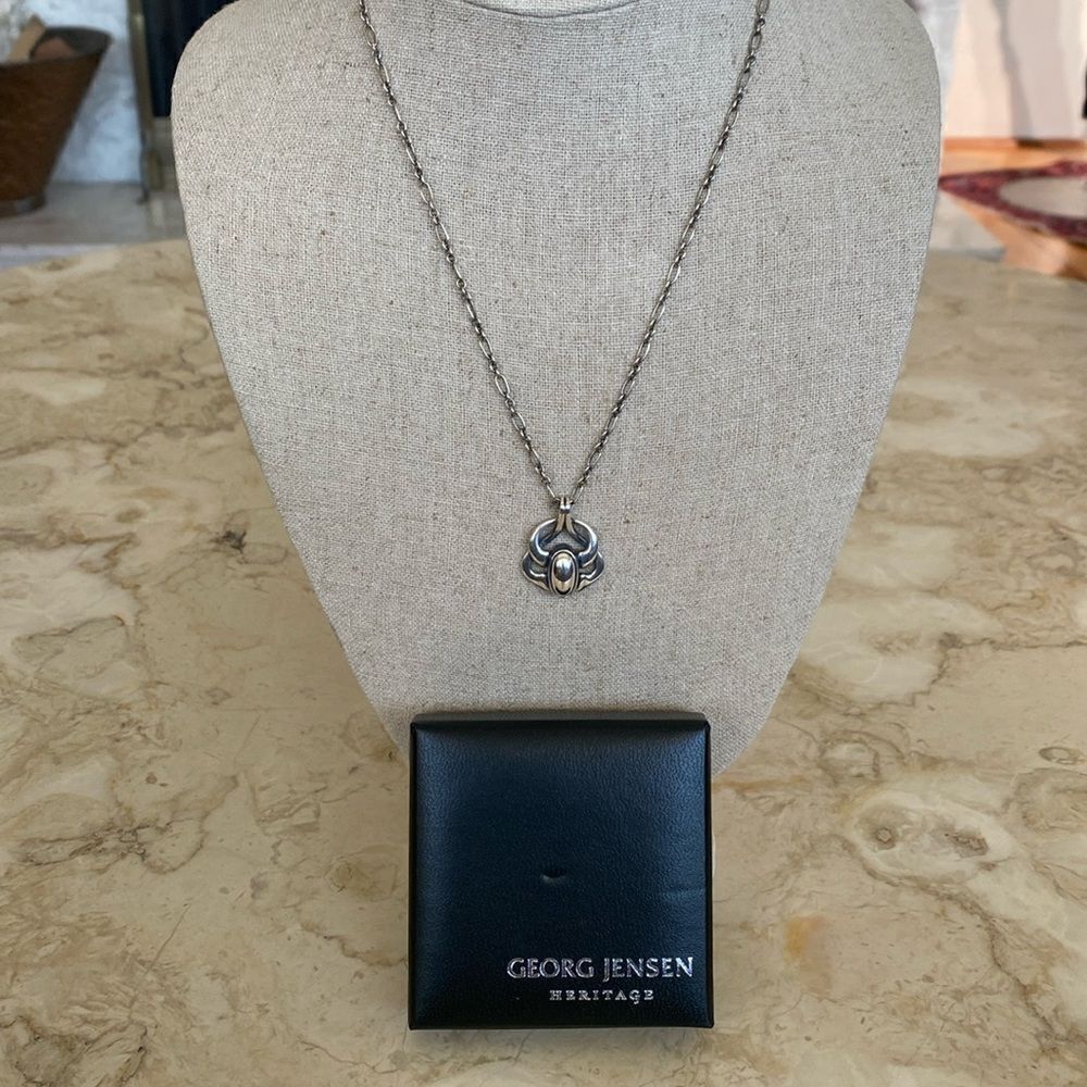 Rare Georg Jensen Heritage Collection 2006 Sterling Silver Necklace - NEW - Picture 3 of 12